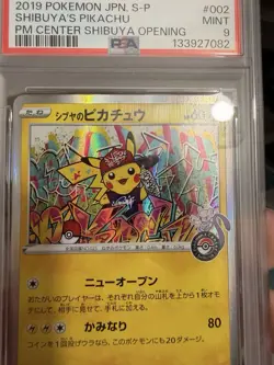 PSA 9 Shibuya Pikachu 002/S-P Tokyo Promo Holo Mint Japanese Pokemon Card 2019 - Image 5