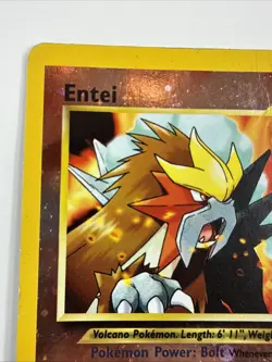 Entei #34 Black Star Promo Reverse Holo Rare Vintage Pokemon Card - Damaged - Image 2