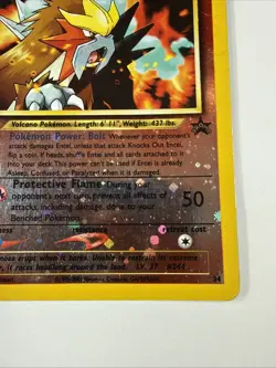 Entei #34 Black Star Promo Reverse Holo Rare Vintage Pokemon Card - Damaged - Image 5