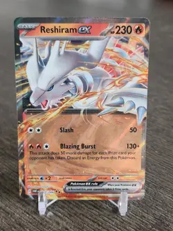 Reshiram EX 020/086 Full Art NM/M English White Flare Pokemon Card - Image 1