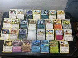 (30) EEVEE CARDS LOT VTG GLACEON LEAFEON ESPEON JOLTEON EVOLUTION Holo Lv 12 - Image 1
