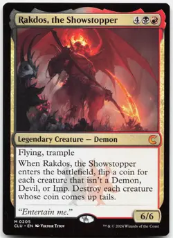 Rakdos, the Showstopper M Ravnica: Clue Edition 205 NM - Image 1