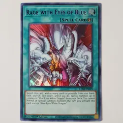 Rage with Eyes of Blue (Purple) - LDS2-EN029 - NM - Ultra Rare - 1st ed - Yugioh - Image 1