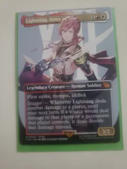 [400] Lightning, Army of One (Borderless) NM, Gradeable, Pack-to-Sleeve - Image 1