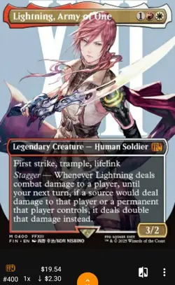 [400] Lightning, Army of One (Borderless) NM, Gradeable, Pack-to-Sleeve - Image 3