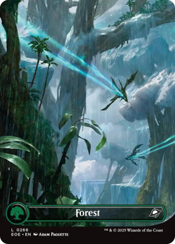 Forest (0266) (Borderless Foil) - Edge of Eternities (EOE) - Image 1
