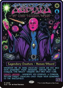 NM MTG FOIL SEFRIS OF THE HIDDEN WAYS SECRET LAIR ROLL FOR INITIATIVE - Image 1