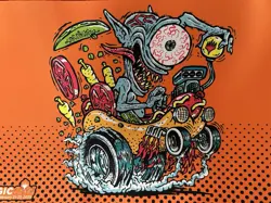 Magic MTG MagicCon Chicago Festival In A Box Exclusive Playmat FBLTHP Hot Rod - Image 3