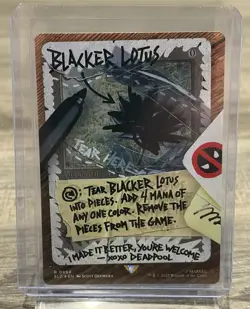 Blacker Lotus (Foil) Deadpool Secret Lair Drop Foil 0869 MTG Magic SLD - Image 1