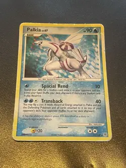 2007 Pokemon Palkia 11/130 Diamond and Pearl Reverse Holo Black Star Rare TCG - Image 2