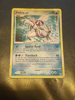 2007 Pokemon Palkia 11/130 Diamond and Pearl Reverse Holo Black Star Rare TCG - Image 3