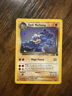 Pokemon TCG Dark Machamp 16/82 Team Rocket Holo Rare 70 HP English NM/Mint - Image 1