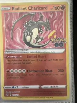 Radiant Charizard 011/078 Pokemon GO Holo - Image 1