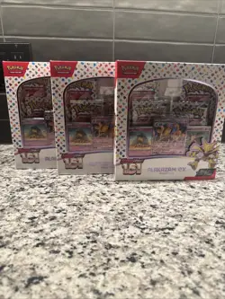 3X Pokemon Alakazam EX TCG Scarlet and Violet 151 Collection - Image 1