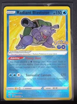 2022 Pokemon Sword & Shield Pokemon GO Radiant Blastoise #018/078 - Image 1