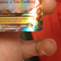 Pokemon TCG M Gengar EX Mega Full Art Promo Holo XY166 Psychic Type Card - Image 3