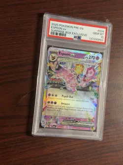 Espeon EX Surprise Box Promo Stamp 034/131 Pokemon Prismatic Evolutions PSA 10 - Image 2