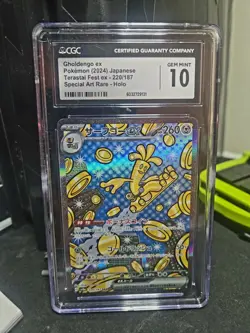 Pokemon TCG Gholdengo ex 220 CGC 10 GEM MINT Terastal Fest ex Special Art Rare - Image 1
