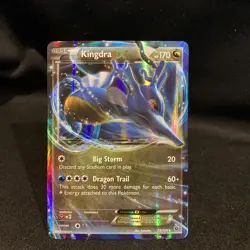Pokemon TCG Kingdra-EX Fates Collide 73/124 Holo Holo Rare EX NM - Image 2