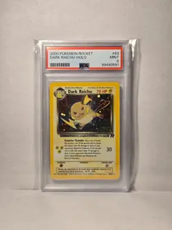 2000 Pokemon Rocket #83 Dark Raichu Holo PSA 9 MINT - Image 1