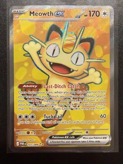 Meowth Ex 107/088 Pokemon TCG: Perfect Order Full Art Ultra Rare NM - Image 1