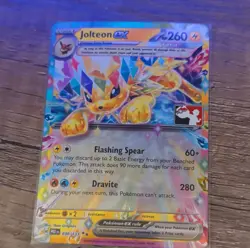 STAMPED Pokemon Jolteon ex 030/131 Double Rare Holo Prize Pack Series 260 HP - Image 1