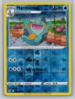 Marshtomp #063/264 SWSH08: Fusion Strike Reverse Holo Uncommon - Pokemon F42 - Image 1
