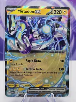 Miraidon ex 079/197 SV03: Obsidian Flames Double Rare Pokemon NM - Image 1