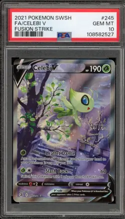 Pokemon Celebi V Fusion Strike Full Alt Art #245 PSA 10 Gem Mint - Image 1