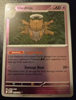 Shedinja 061/132 Reverse Holo Uncommon Mega Evolution Pokemon TCG - Image 1
