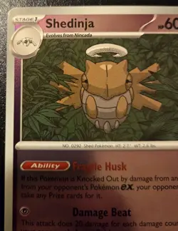 Shedinja 061/132 Reverse Holo Uncommon Mega Evolution Pokemon TCG - Image 2