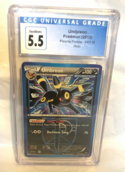 Pokemon 2013 Black & White Plasma Freeze 64/116 UMBREON Holo CGC 5.5 Excellent+ - Image 1