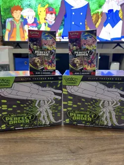 Pokemon Mega Evolutions Perfect Order 🔥 2 ETBs + 2 Booster Bundles Sealed - Image 1