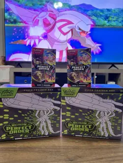 Pokemon Mega Evolutions Perfect Order 🔥 2 ETBs + 2 Booster Bundles Sealed - Image 2