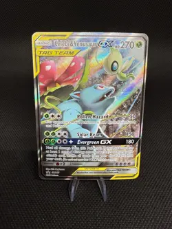 Celebi & Venusaur GX SM167 Sun & Moon Promo Tag Team Tin Pokemon TCG 2019 - Image 1