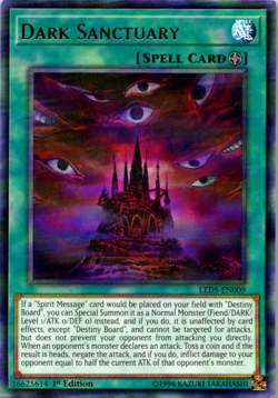 Dark Sanctuary - LED5-EN009 - NM/VLP - Rare - 1st ed - Yugioh - Image 1