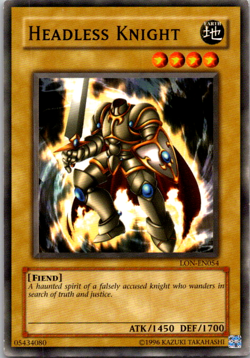 Headless Knight Common Labyrinth of Nightmare LON-EN054 Yugioh - Image 1
