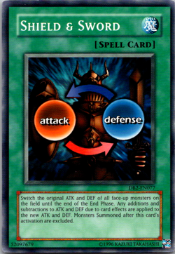 Shield & Sword - DB2-EN077 - Common - Unlimited Edition x1 - Lightly Played - Image 1