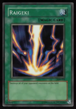 Raigeki LOB-053 Super Rare Yu-Gi-Oh - Image 1