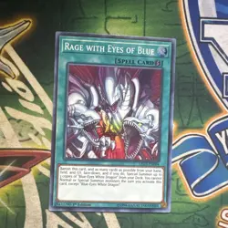 Yugioh! Rage With Eyes of Blue LED3-EN004 Super Rare 1st Edition NM - Image 1