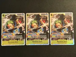 One Piece 🔥 Roronoa Zoro ST29-014 Lot Of (3) - Image 1