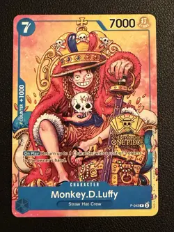 Monkey.D.Luffy (2nd Anniversary Stamped Promo) P-043 One Piece Promotion... - Image 1