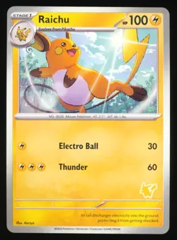2023 POKEMON TCG MY FIRST BATTLE PIKACHU DECK STAMPED - RAICHU - Image 1