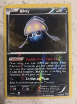 Inkay 74/146 XY Reverse Holo Pokemon Tcg Card NM/LP +🎁 - Image 1