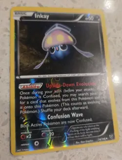Inkay 74/146 XY Reverse Holo Pokemon Tcg Card NM/LP +🎁 - Image 2