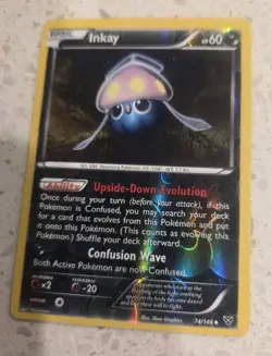 Inkay 74/146 XY Reverse Holo Pokemon Tcg Card NM/LP +🎁 - Image 3