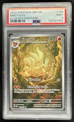 2023 Pokemon SV Obsidian Flames - OBF EN Ninetales #199/197 PSA 9 - Image 1