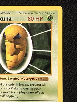 Pokemon Kakuna 033/102 (1st Edition) Base Set (Shadowless) Regular *Near Mint* - Image 4