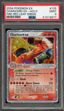 Pokemon Charizard ex EX Fire Red & Leaf Green Holo Ultra Rare #105 PSA 9 Mint - Image 1