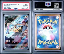 Pokemon Pikachu 151 Art Rare Card PSA 10 Gem Mint 173/165 SV2a AR 2023 Japanese - Image 2
